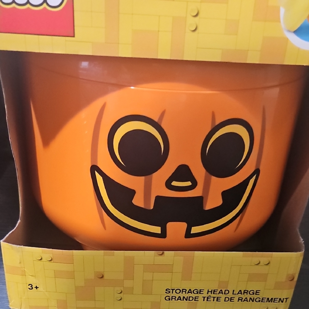 LEGO Orange Pumpkin Storage Container
